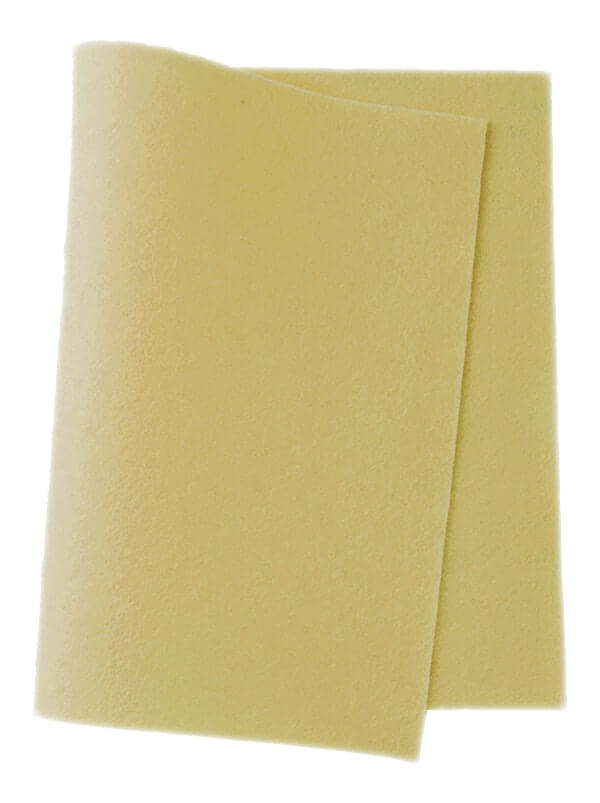 Wollfilz pastellgelb • 100 % reine Wolle