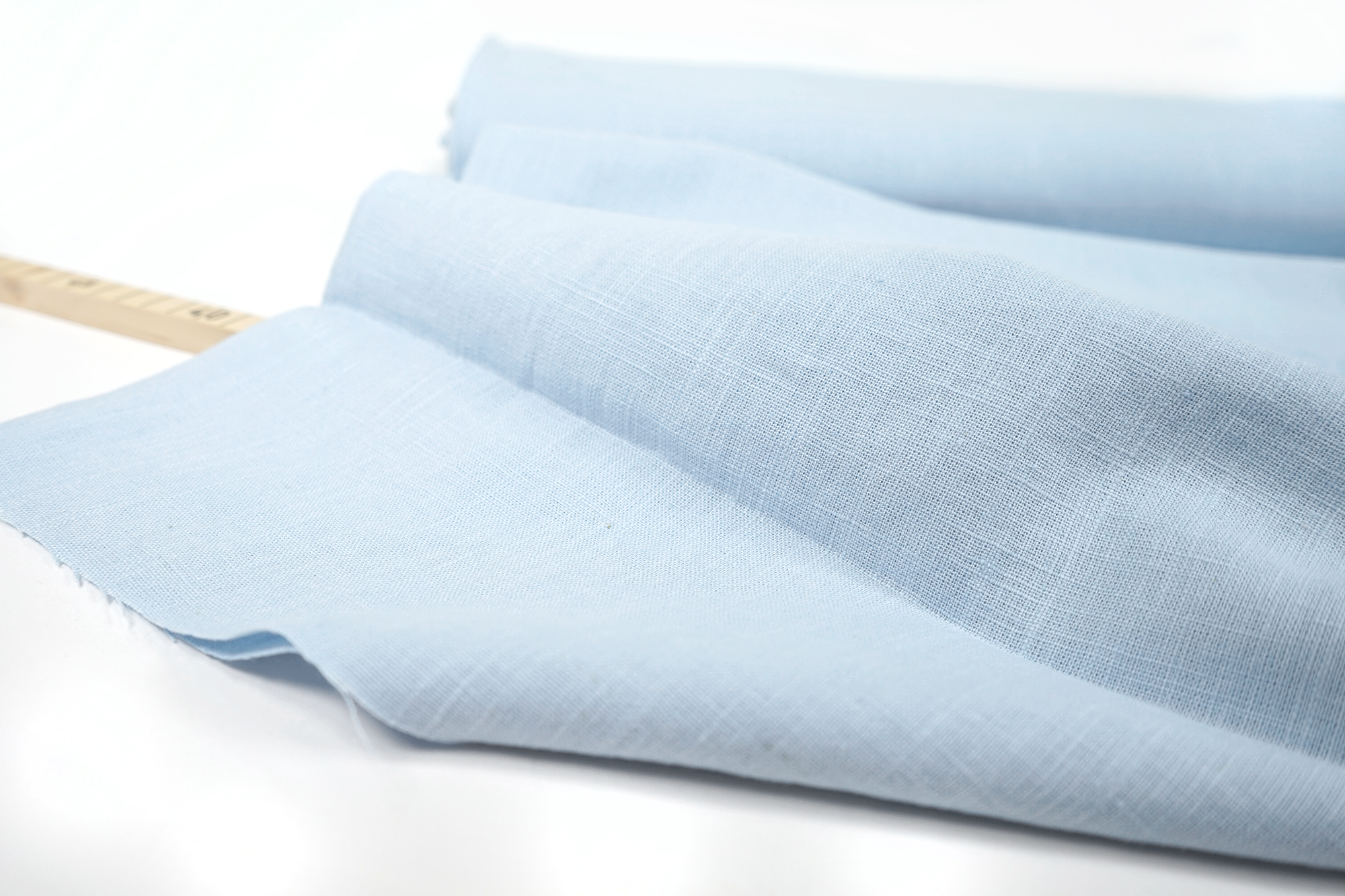 Reines Leinen • Damiel • hellblau • uni • vorgewaschen