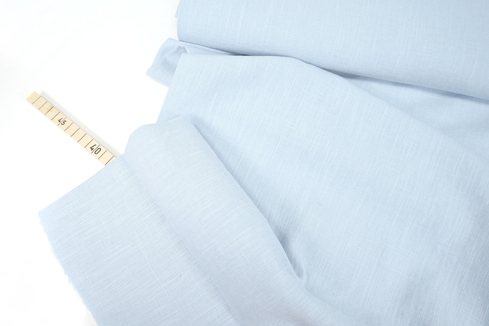 Reines Leinen • Damiel • hellblau • uni • vorgewaschen
