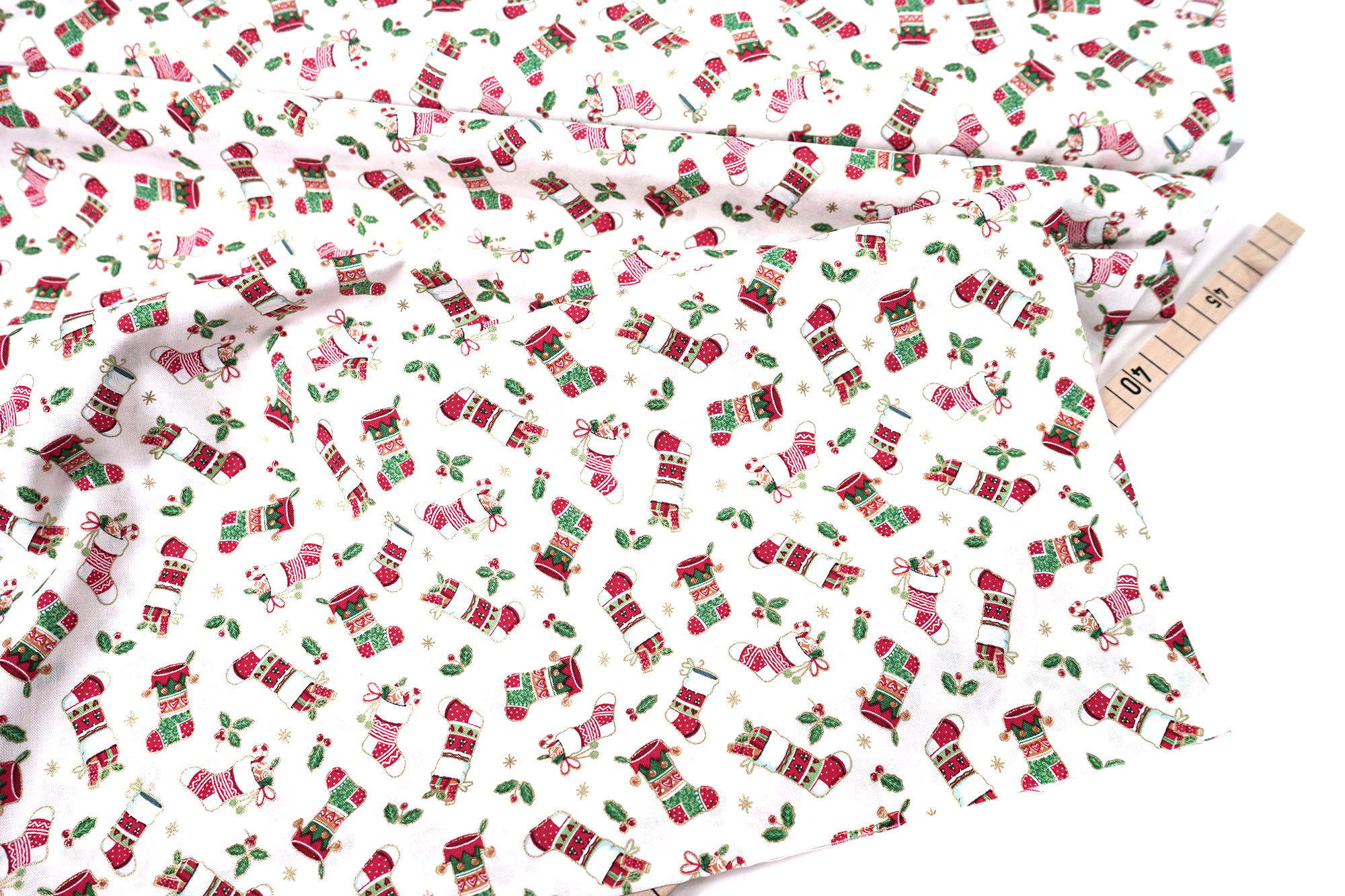 makower • Merry Christmas • Stockings • cream