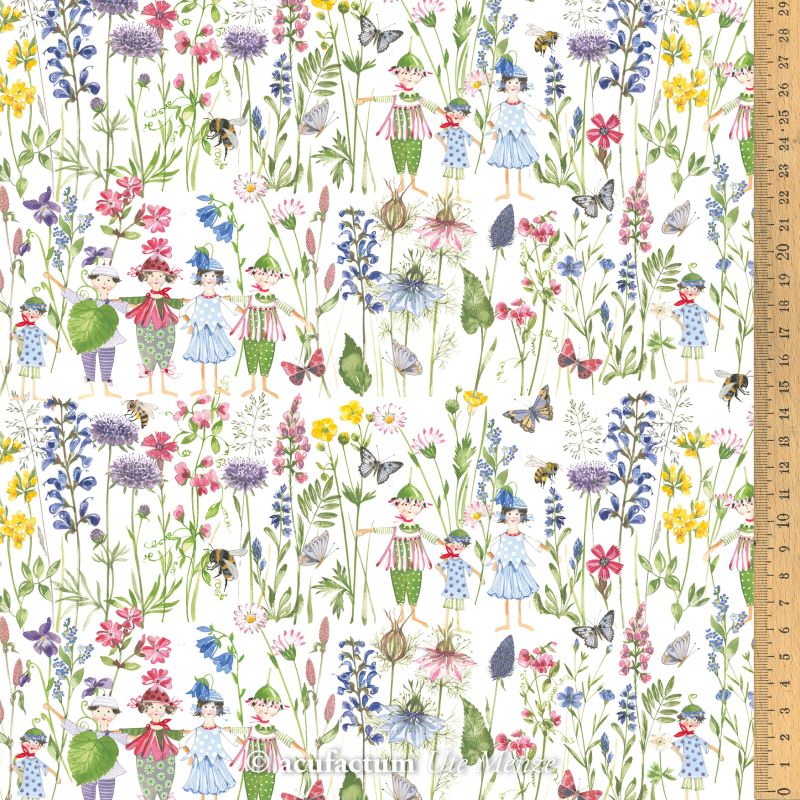 acufactum • Baumwollstoff • Blumenkinder • Kerstin Heß