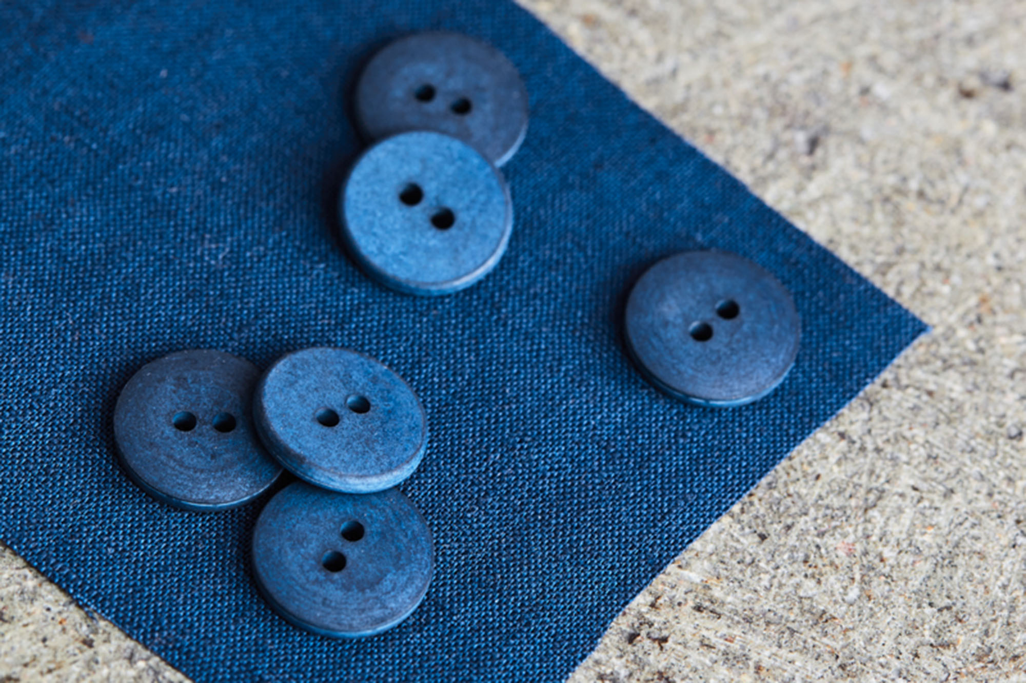 Knopf • Curb Cotton Button • mind the MAKER • 18 mm • ocean