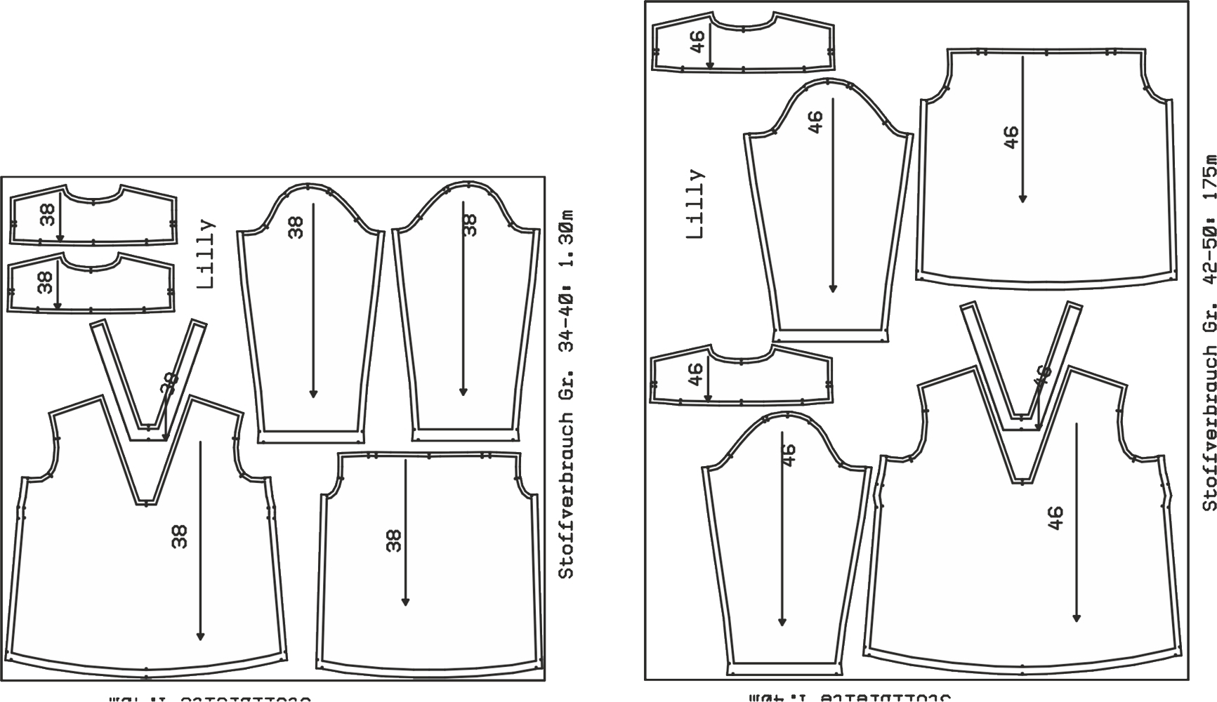 Bluse Lilly • Damen • Papierschnittmuster
