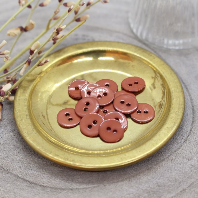 Glossy Knöpfe • Atelier Brunette • Chestnut • 14 mm