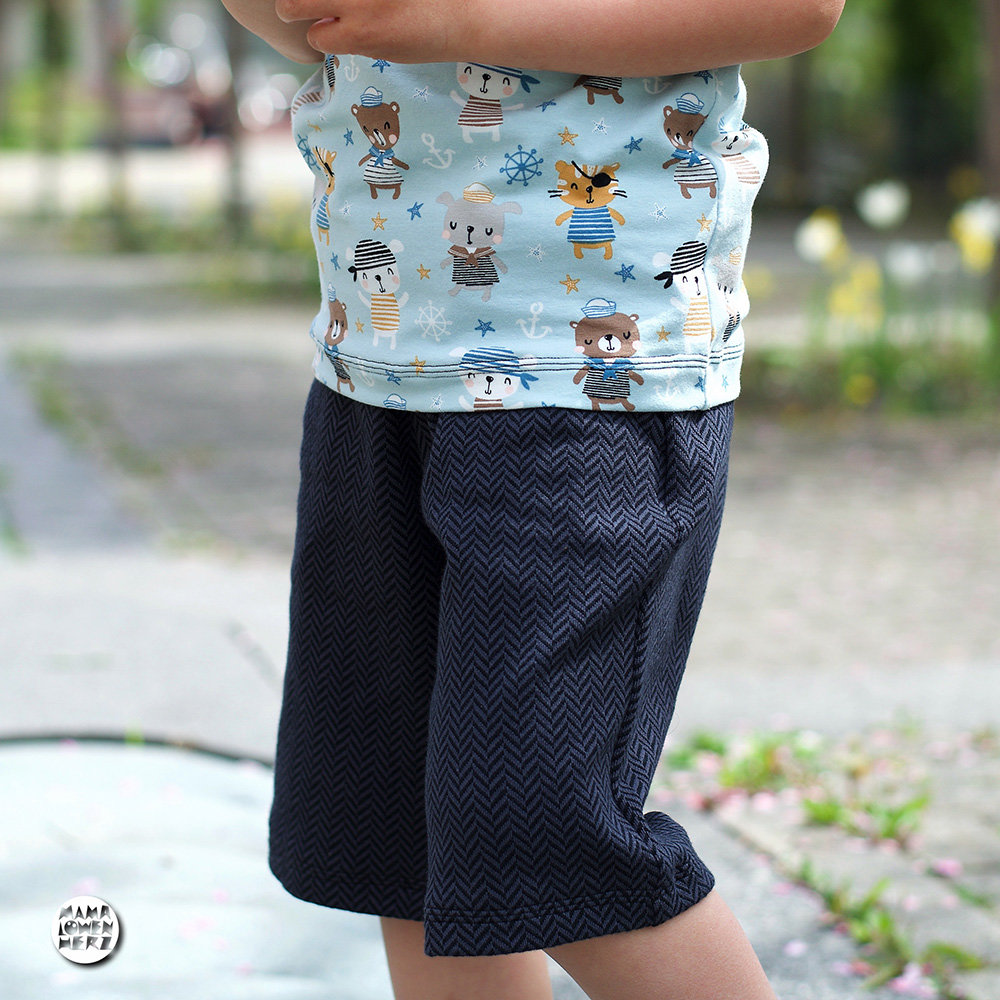 Stoffonkel • Bio-Jacquard • Fischgrät • schwarz (GOTS)