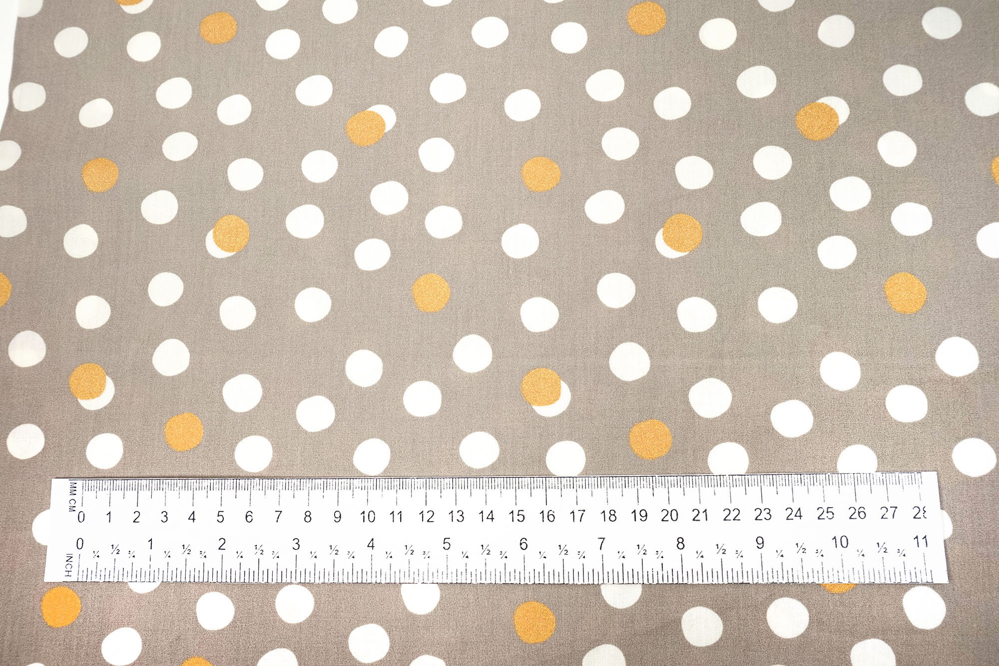 Birch Fabrics Tonoshi Mochi Dot Shroom Metallic Gold