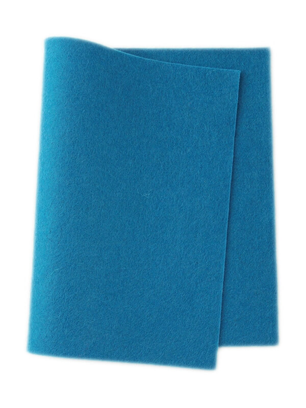 Wollfilz mittelblau • 100 % reine Wolle