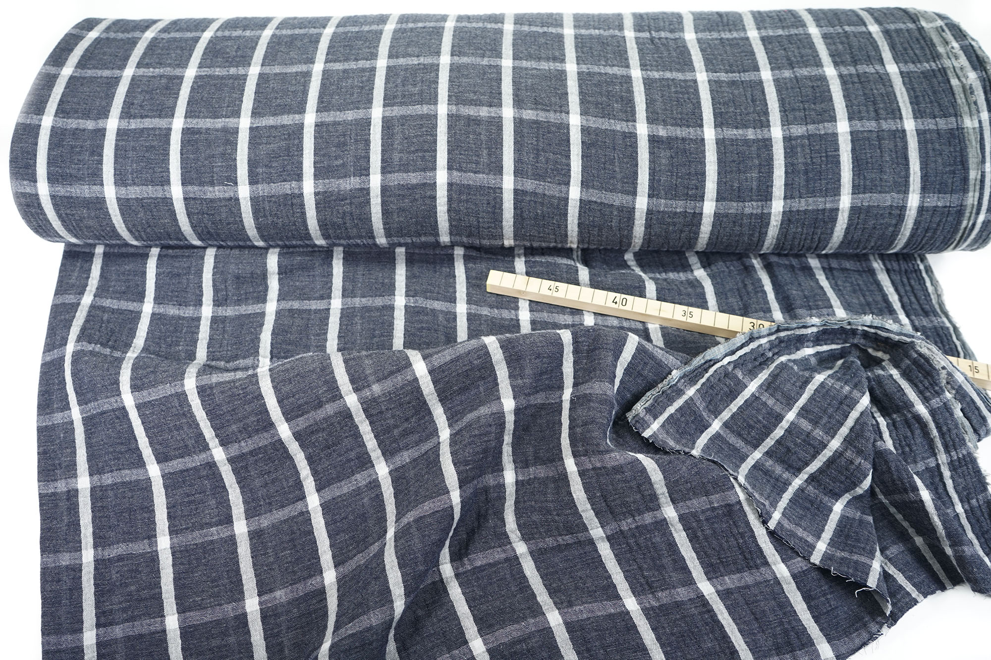 Musselin • Double Gauze • Double Sided Check • navy