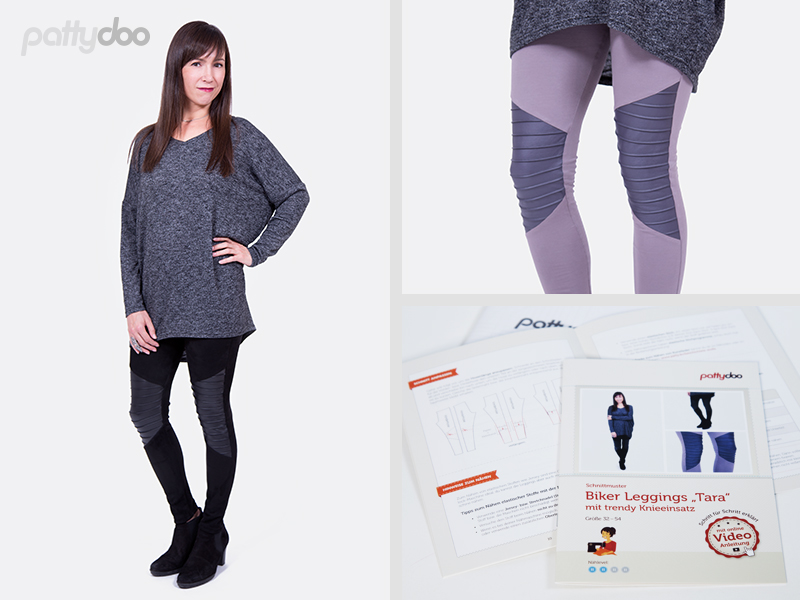Bikerleggings Tara • Papierschnittmuster • by Pattydoo