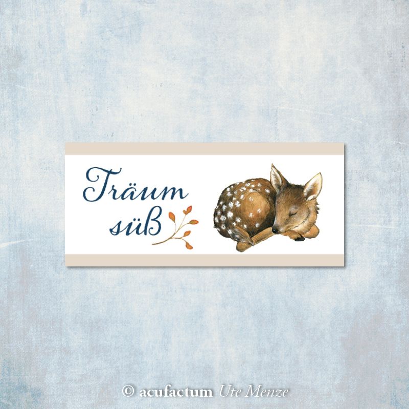 acufactum • Webetikett • Träum süß • Reh