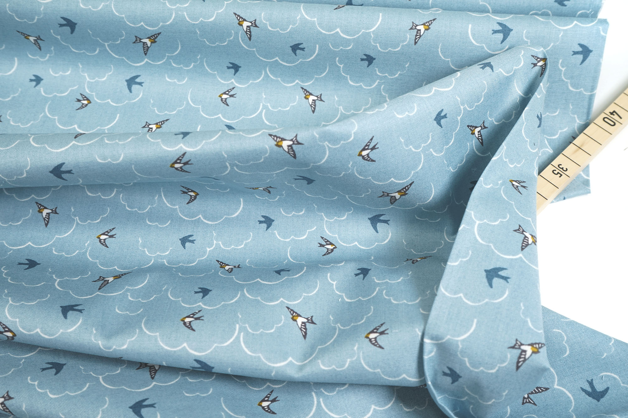 makower • Heather and Sage • Swallows Blue