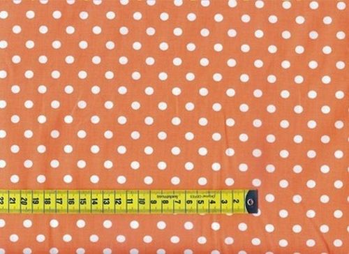 Baumwollstoff MidiDots orange