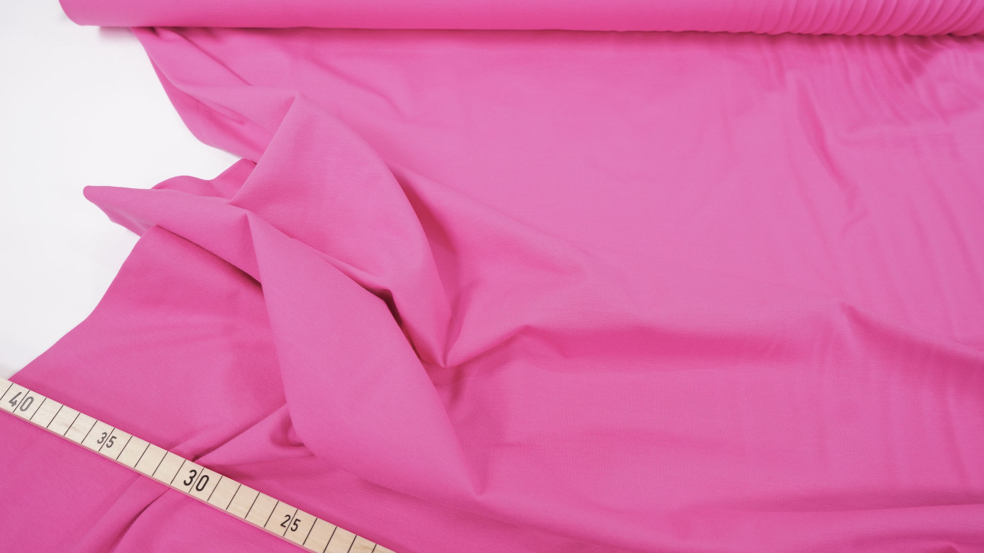 Baumwolljersey • uni • raspberry rose