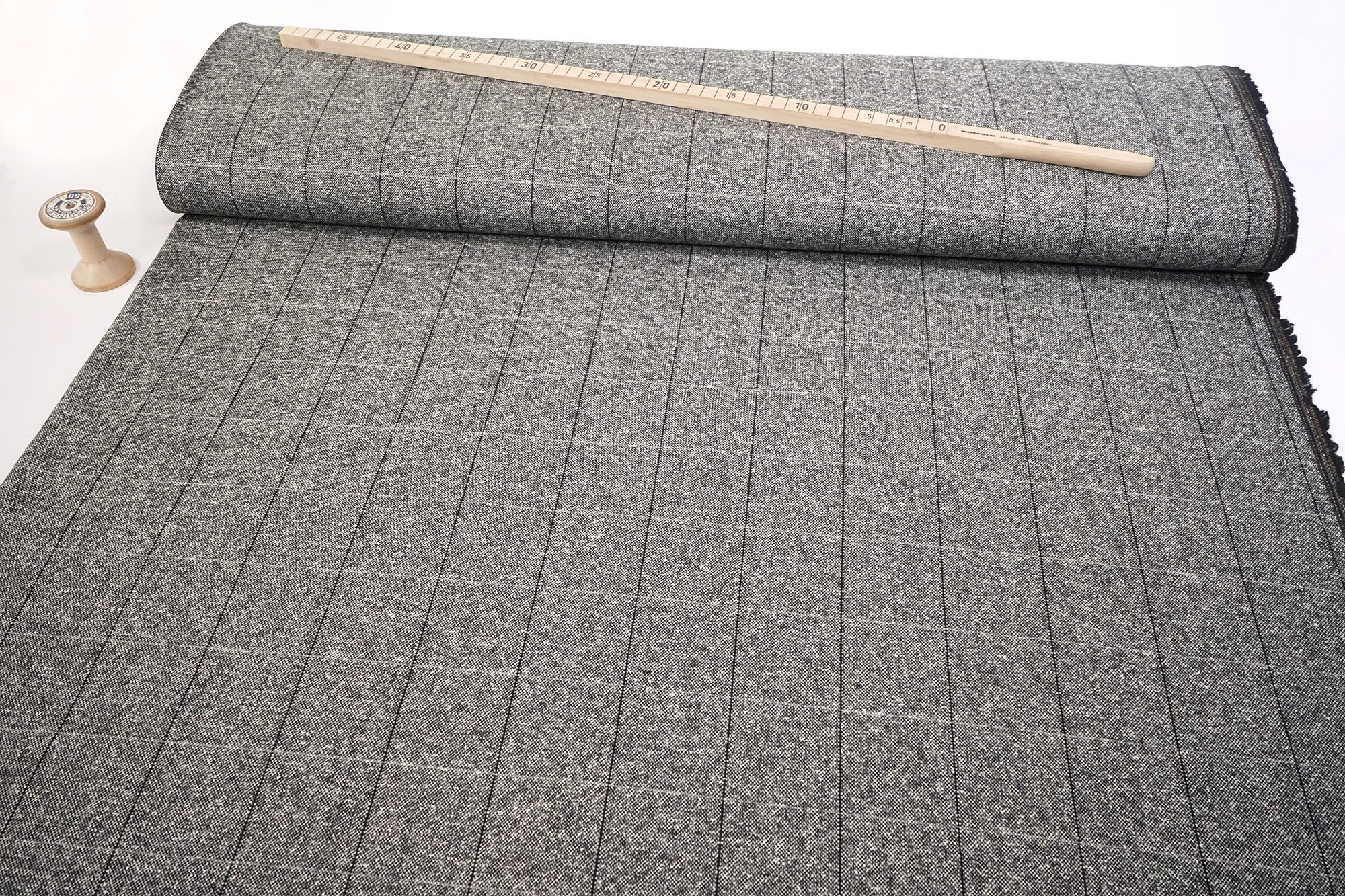 Tweed Alessio grau made in Italy