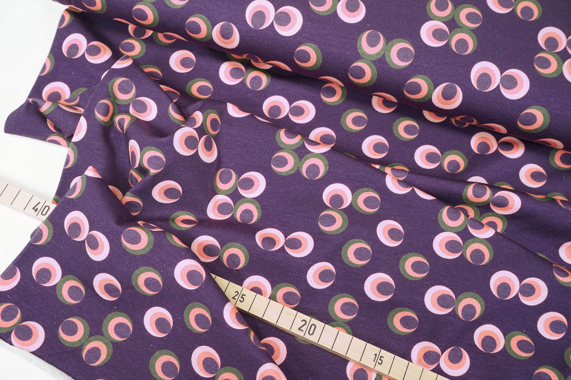 Baumwolljersey • Lilac Circles • by Stenzo