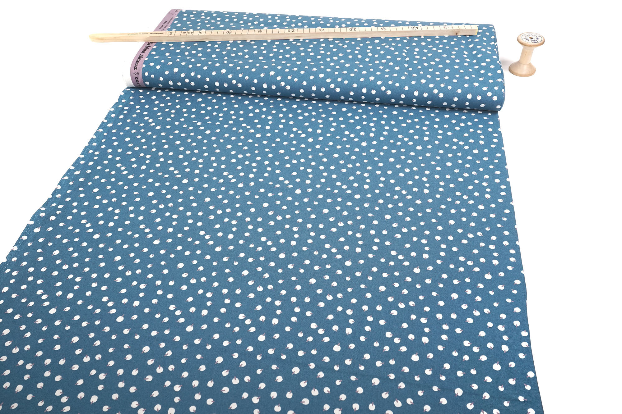 Cotton+Steel • find me in Ibiza • Tapas-Island Blue Fabric • Sabina Alcaraz