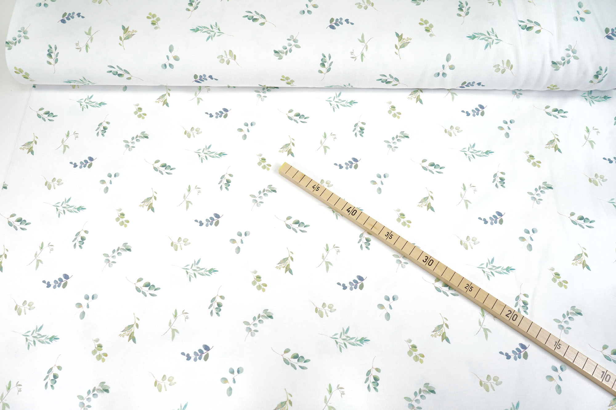 Baumwolljersey • Eucalyptus • weiß