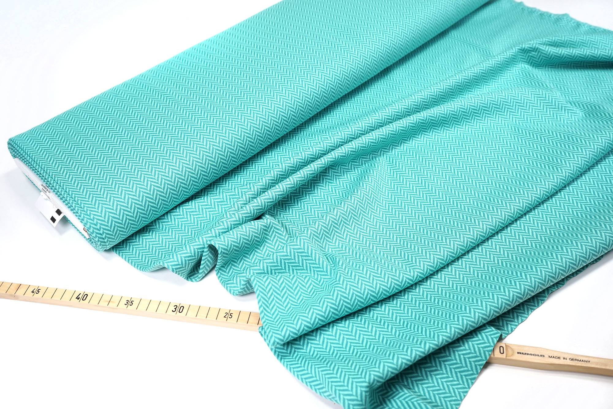 Stoffonkel • Bio-Jacquard • Fischgrät • everglade (GOTS)