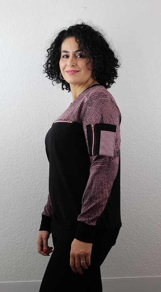 Hoodie Emilea Damen, Papierschnitt