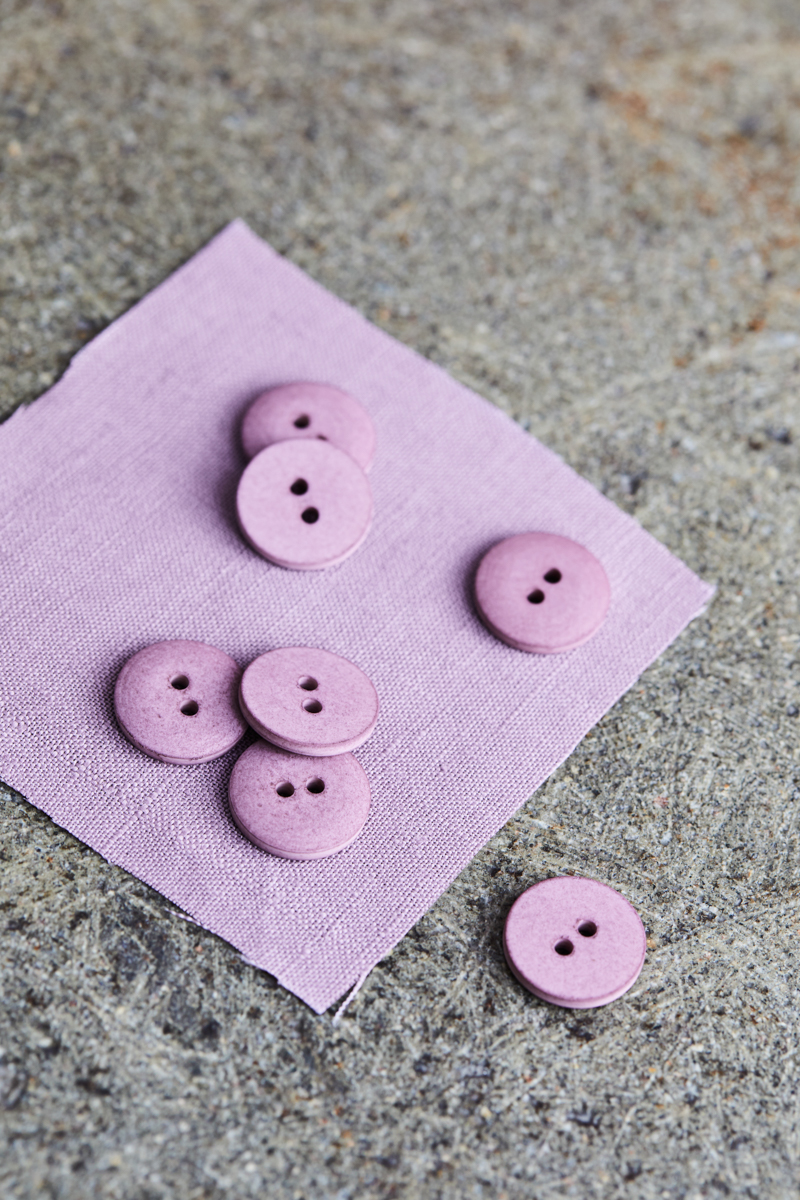 Knopf • Curb Cotton Button • mind the MAKER • 18 mm • lilac