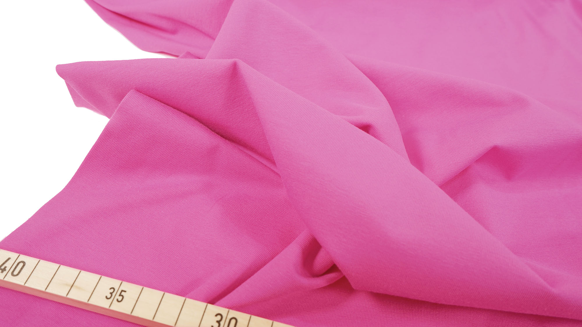 Baumwolljersey • uni • raspberry rose
