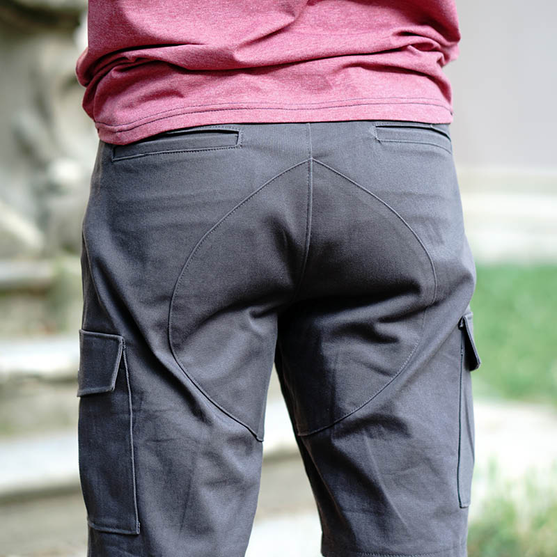 Men's Cargo Shorts,Papierschnitt,Wardrobe by me,Männershorts in anthrazit mit Taschen