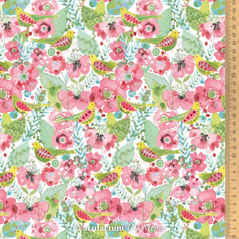 acufactum • Baumwollstoff • Blumenparadies • Kerstin Heß