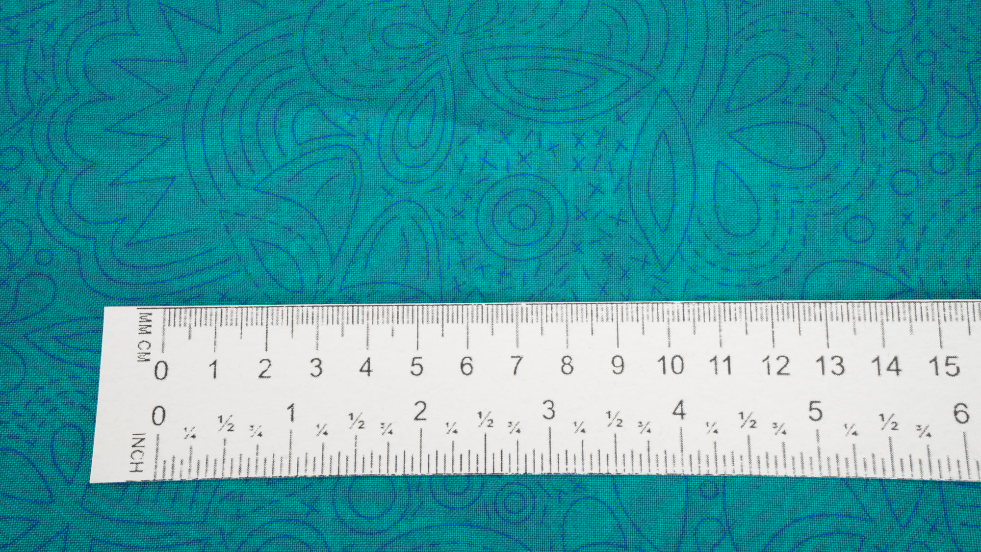 Andover Sunprints Stiched Peacock 2/8450B by Alison Glass