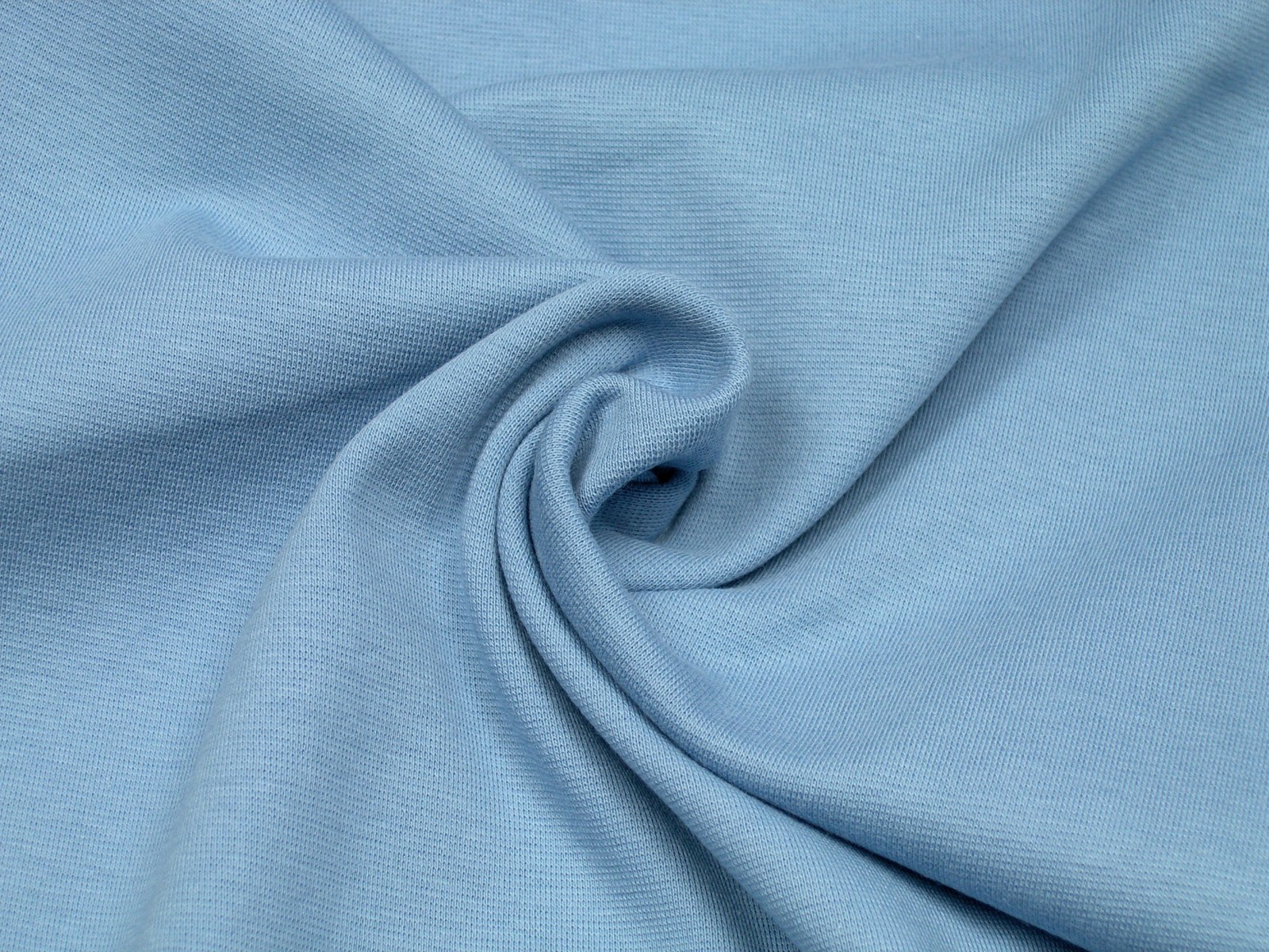 Bündchen glatt uni jeans blau
