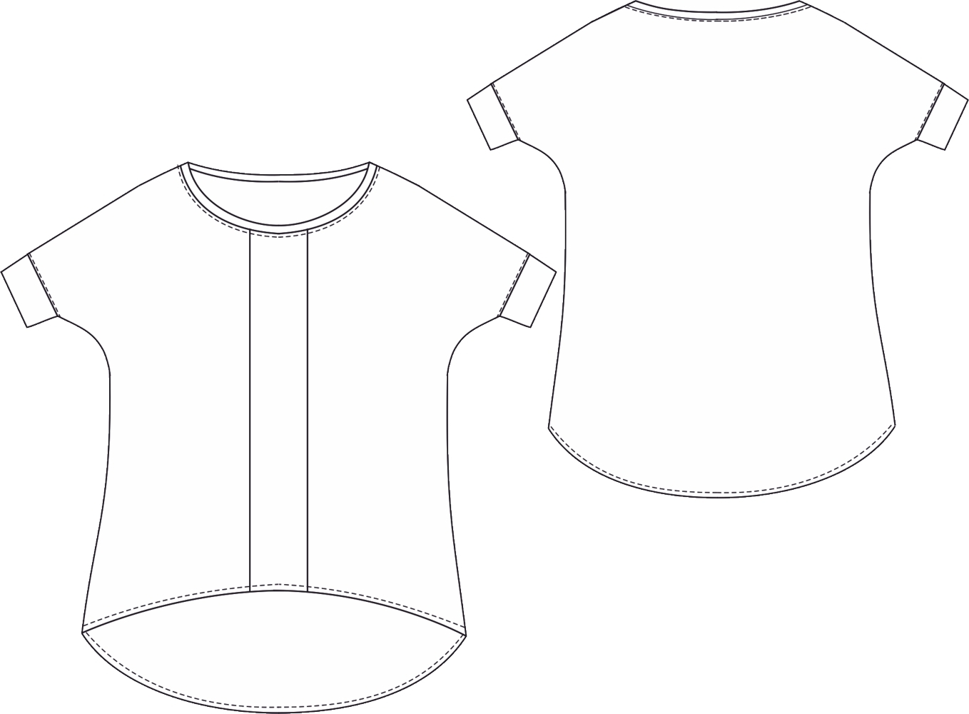 Shirt Augusta • Papierschnittmuster • Schnittmuster Berlin