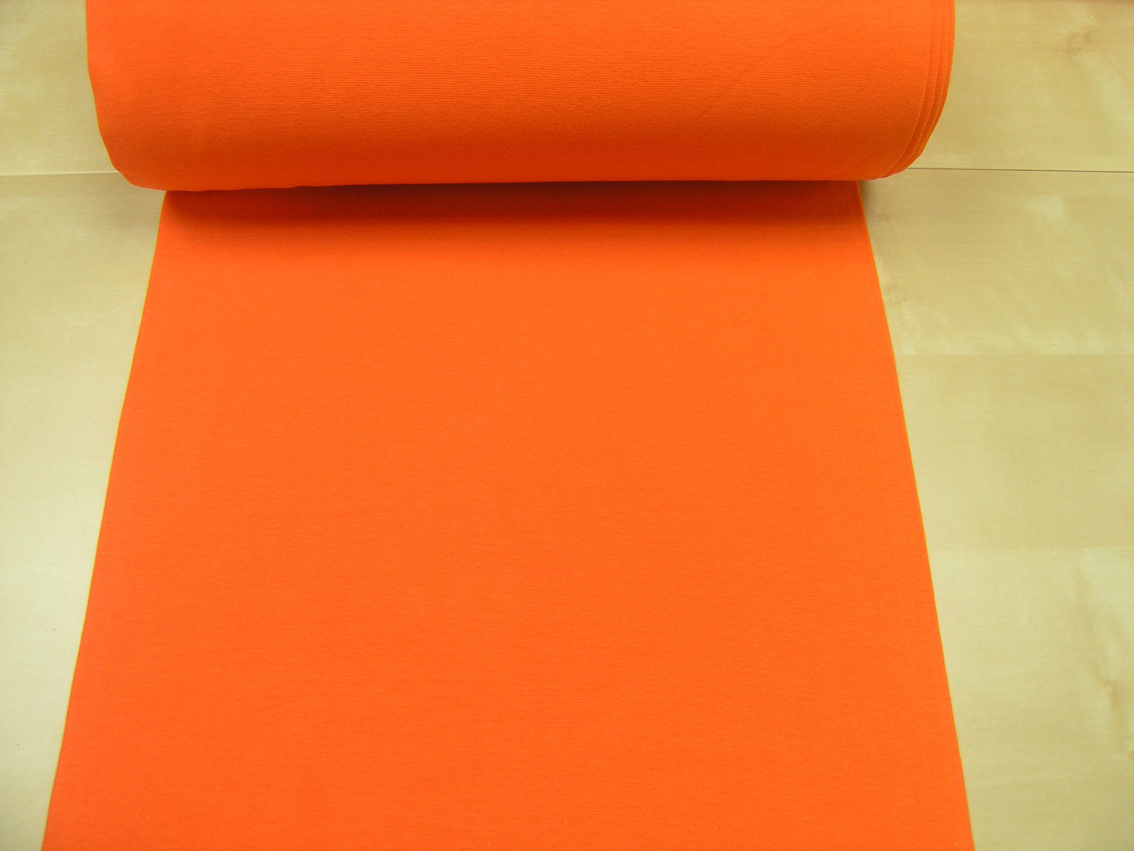 Bündchen glatt uni orange