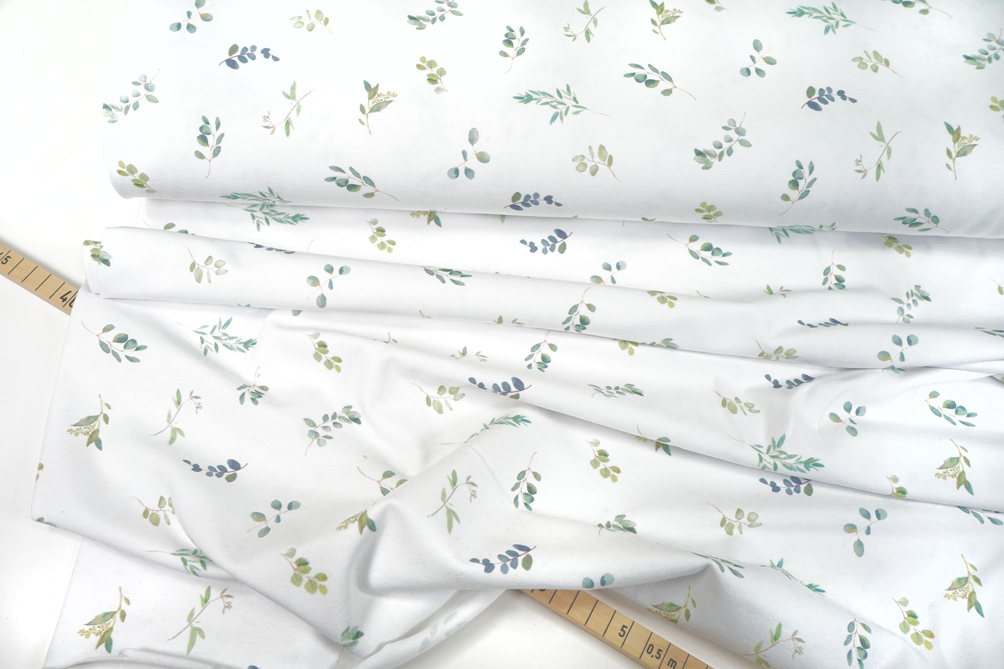 Baumwolljersey • Eucalyptus • weiß