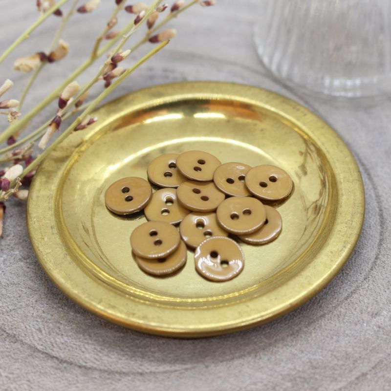Glossy Knöpfe • Atelier Brunette • Ochre • 14 mm