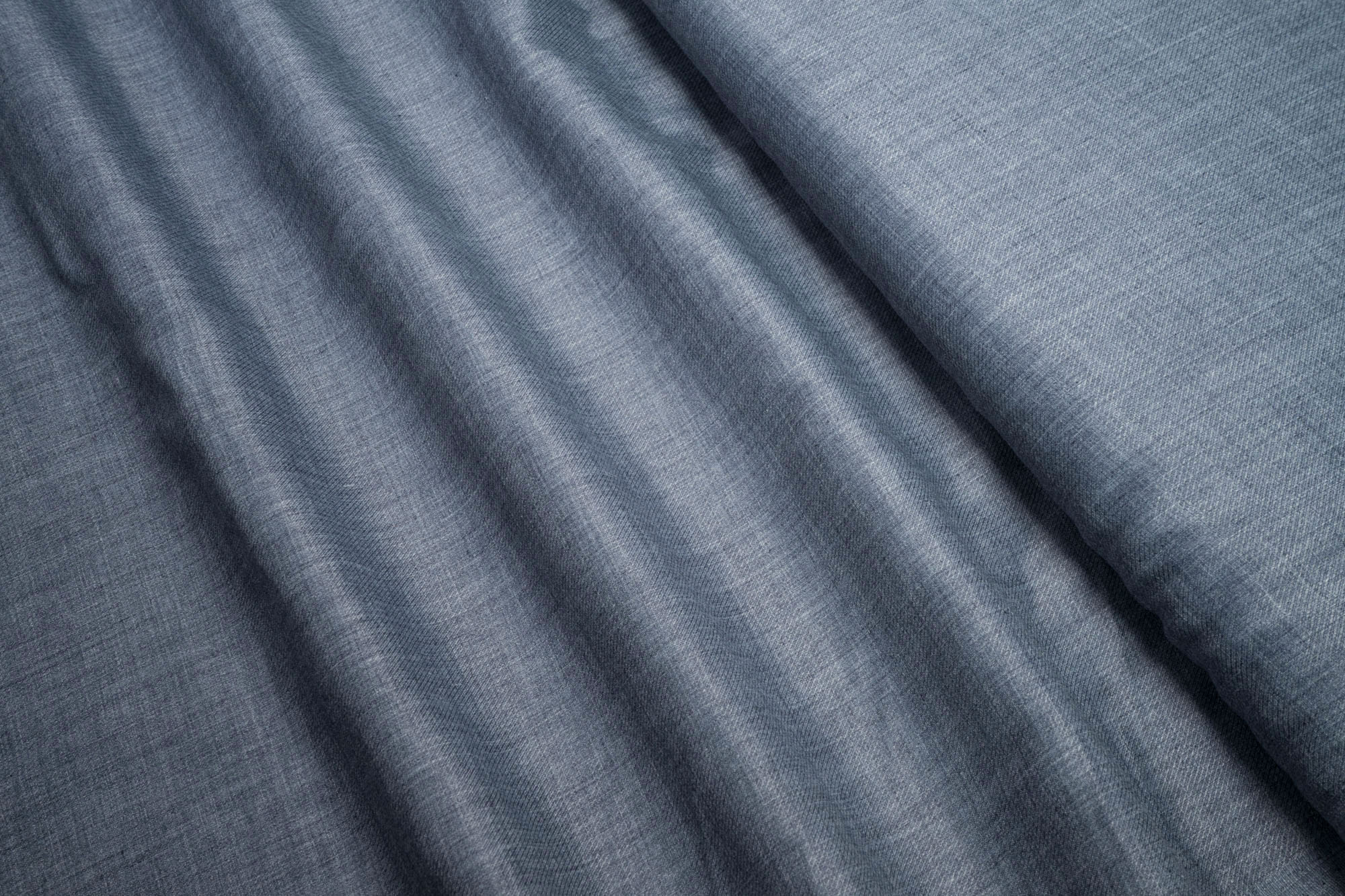 Blusenstoff dunkel denim meliert