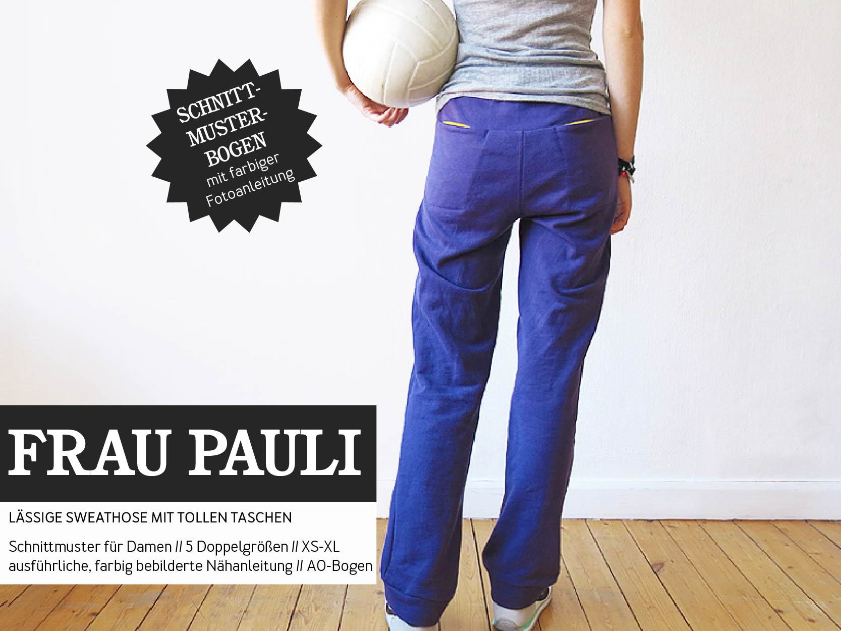 FRAU PAULI • Sweathose, Papierschnitt, Deckblatt