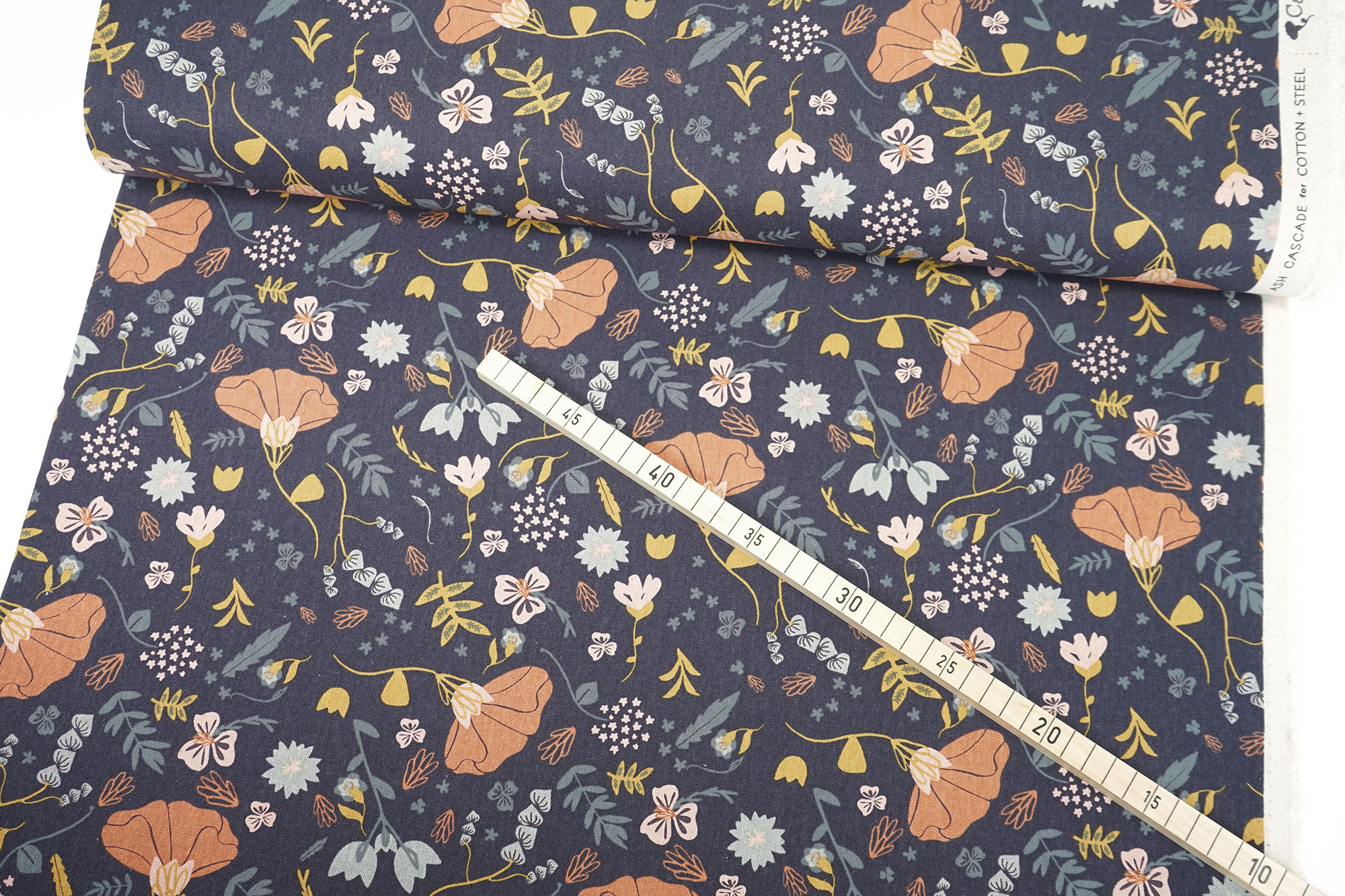 Cotton+Steel • Canvas • Canyon Springs • Canyon Poppy • Ash Cascade