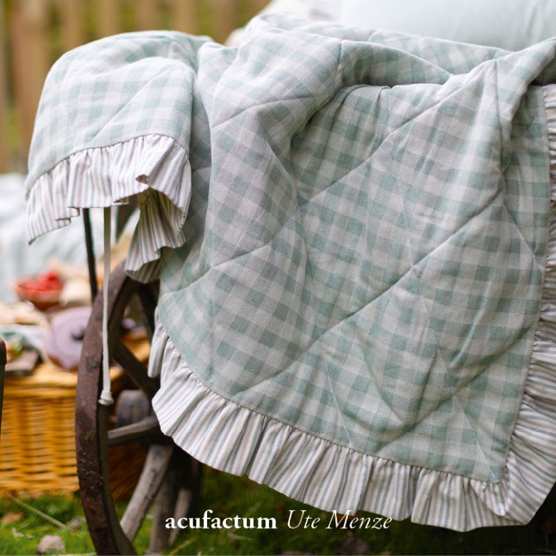 acufactum • Baumwollstoff • Streifen • grün
