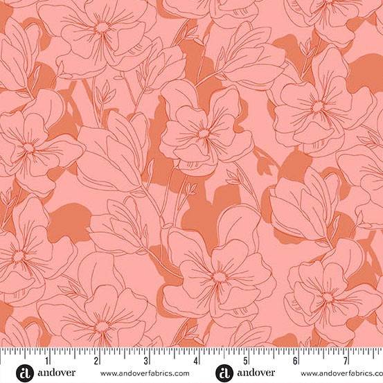 andover • Stephanie Organes • Color Me Whispered • Magnolia Veil Coral