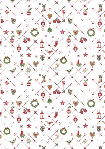 acufactum • Baumwollstoff • Weihnachtsornamente • Kerstin Heß