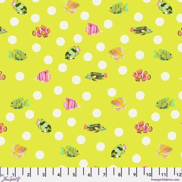 Free Spirit • Tula Pink • Floral Reef • School Crossing • Seagrass