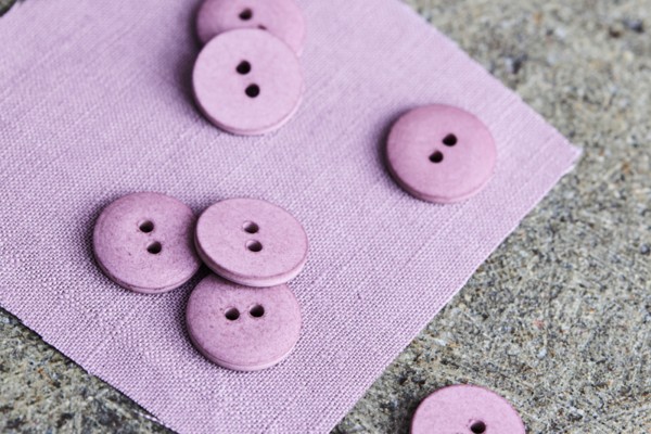 Knopf • Curb Cotton Button • mind the MAKER • 18 mm • lilac