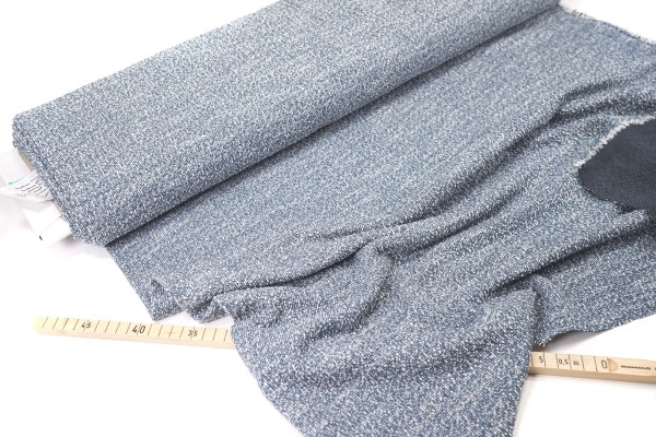 Stoffonkel • Bio-Basic-Bouclé • blau