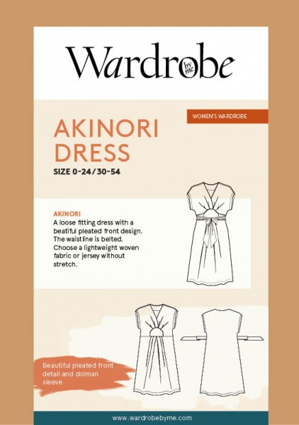 Akinori Dress, Papierschnitt,Wardrobe by me,Deckblatt