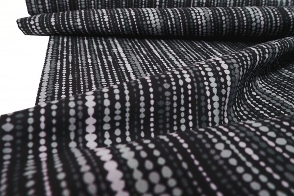 Baumwollstoff Copenhagen Print Factory Chain Dots black