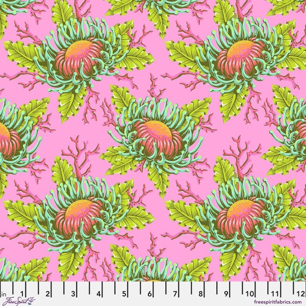 Free Spirit • Tula Pink • Floral Reef • Anemones • Coralline