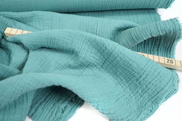 Musselin • Double Gauze • Organic • gletscher