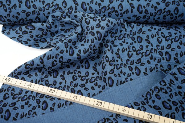Musselin • Double Gauze • Blue Leo
