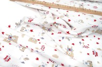 Vorschau: Baumwolljersey • Bär mit Sternen • weiß Vorschau: Baumwolljersey • Bär mit Sternen • weiß