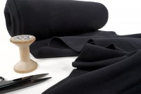 Bündchen glatt uni schwarz Bündchen glatt uni schwarz