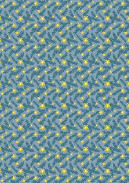 acufactum • Baumwollstoff • Sterne und Tanne • Daniela Drescher